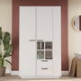 Hanah Home Armario Multiusos Blanco Frt1-W